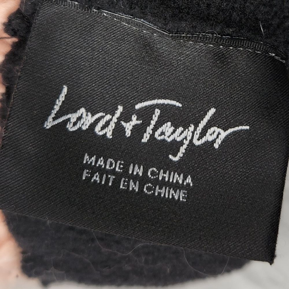 Lord & Taylor fox fur pink knit toque - Picture 3 of 4